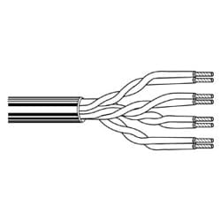 Belden 1752A 0051000 | Multi-Conductor - Enhanced Category 5E Bonded-Pair Patch Cable U/Utp Cm Reel Dark Green