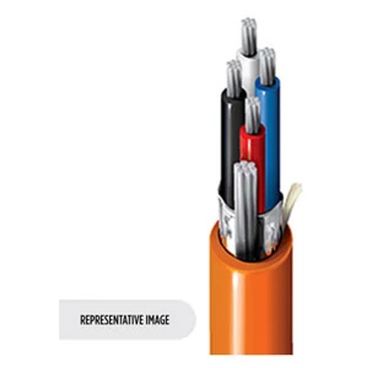 Belden 2127A 0035000 | Fieldbus, PVC, Tinned Copper Conductor, 5000 ft. 1-Pair, 16 AWG, 600V, Foil Shield, Orange