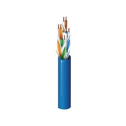 Belden 2412 0062500 |  Multi-Conductor - Enhanced Category 6 Nonbonded-Pair Cables 4-Pair U/Utp Cmr Reel Light Blue