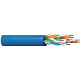 Belden 2413 009U500 | UTP Cable, Cat 6, CMP, 23 AWG 4PR Solid BC, FEP/LSPVC Insulation, White, 500 ft