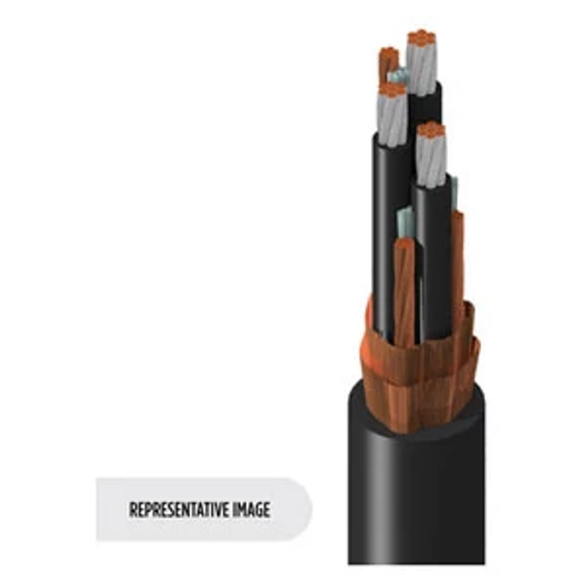 Belden 29529C 0102000 | 29529C Series, Multi-Conductor Cable, Polyvinyl Chloride, 2000 ft. 1/0 AWG, 600V, Black