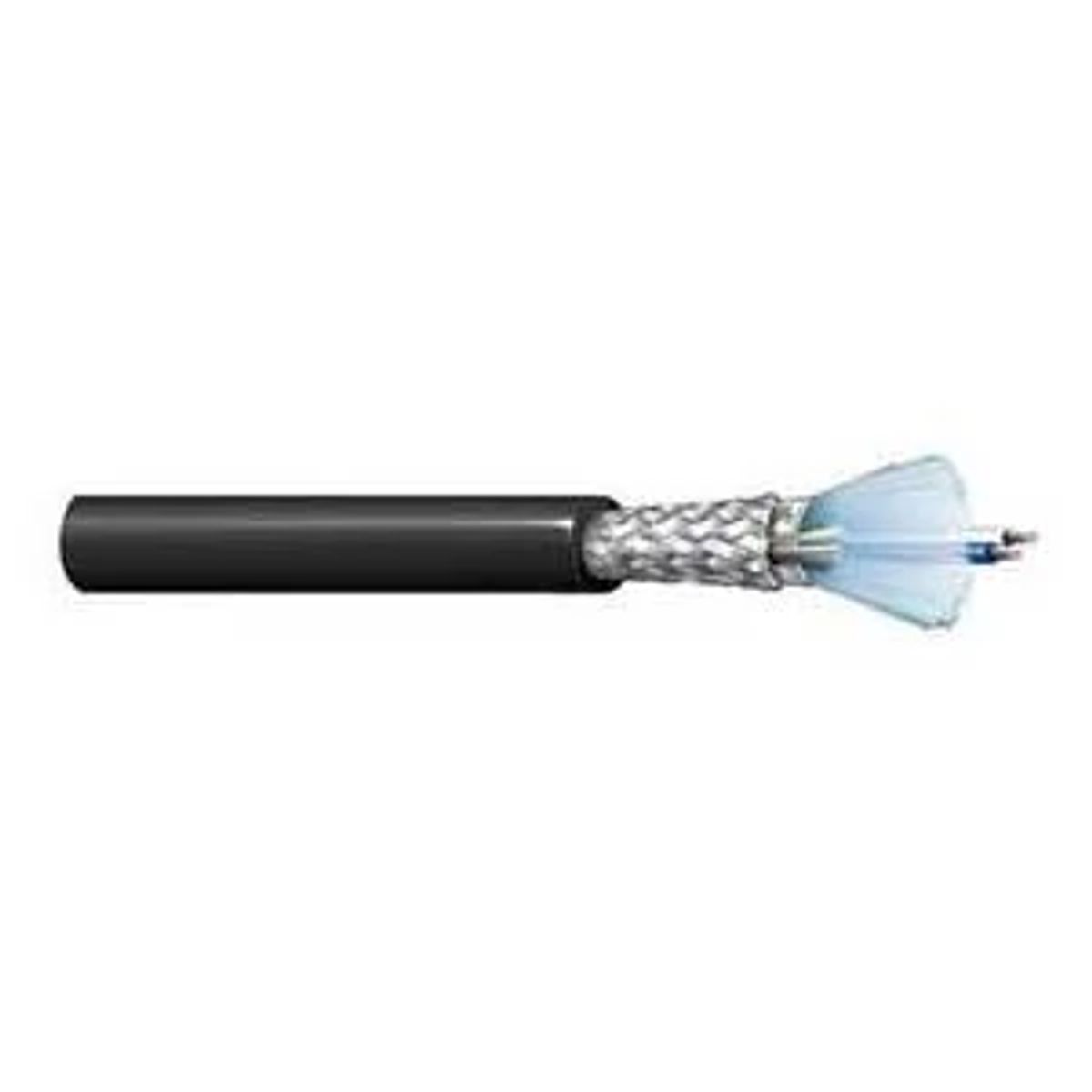 Belden 3106A | Datalene , Copper Cable, Tinned Copper, UTP, PVC Jacket, 22 AWG, 1-Pair, 3-Conductors, Non-Plenum, Black