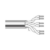 Belden 5102UE 0081000 | Multi-Conductor Cable, 4C 14 AWG, PP Insulation, FRPVC Jacket, Gray