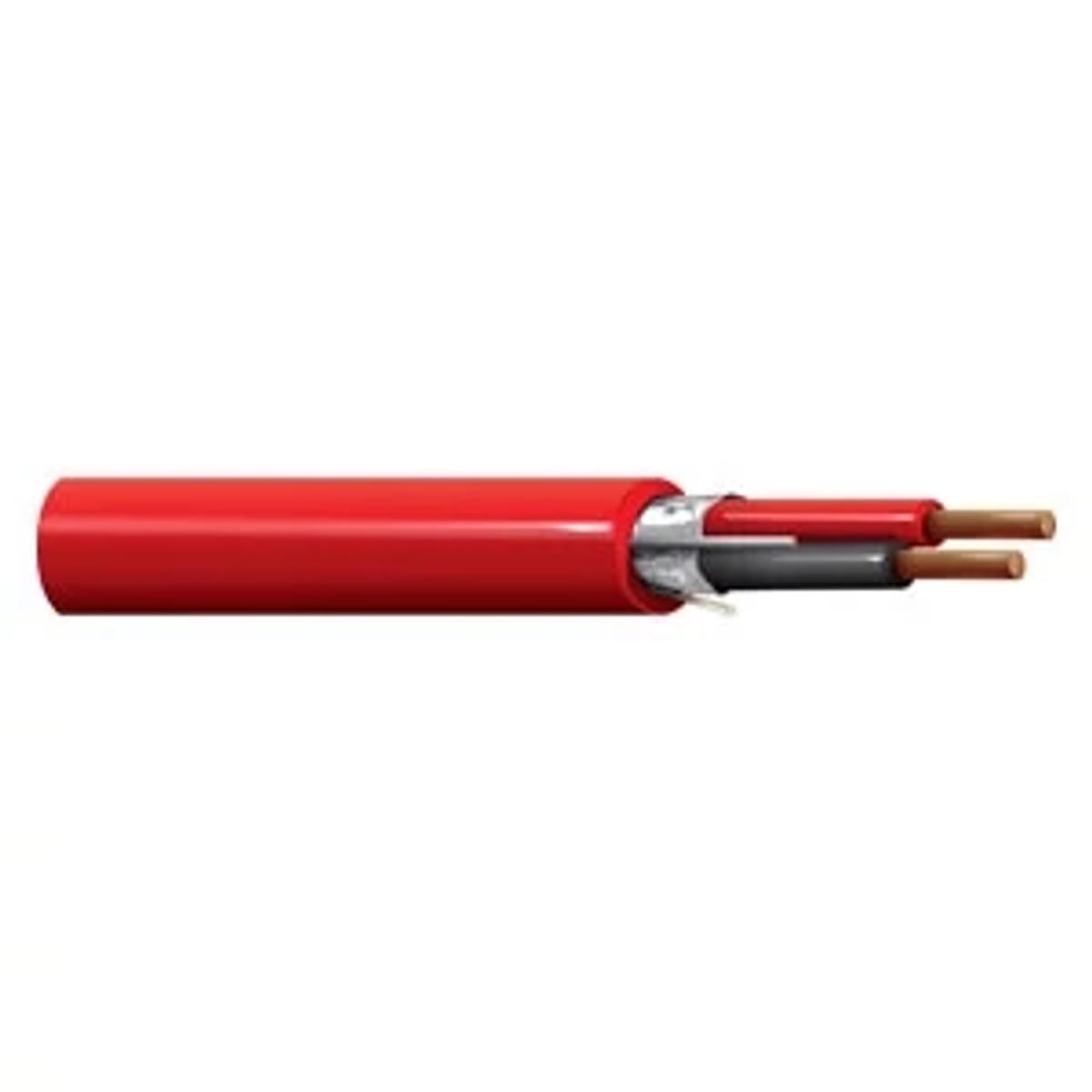 Belden 5320FL D151000 | Fire Alarm Cable, PVC, Polypropylene Insulation, Solid, Plenum, 2-Conductor, 18 AWG, 3.73 mm Dia. 1000 ft. Blue