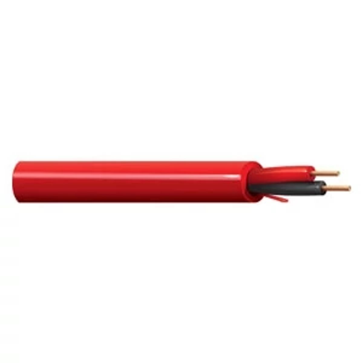 Belden 6220UL 003U1000 | 6220UL Series, Fire Alarm Cable, PVC Jacket, 16 AWG, 2-Conductor, Un-Shielded, Orange, 1000 ft.