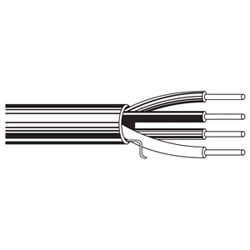 Belden ENT 6522UE 877U1000 | Security And Alarm Cable, Plenum-cmp, 1000' Boxes, 22 Awg, 4 Solid Bare Copper Conductors