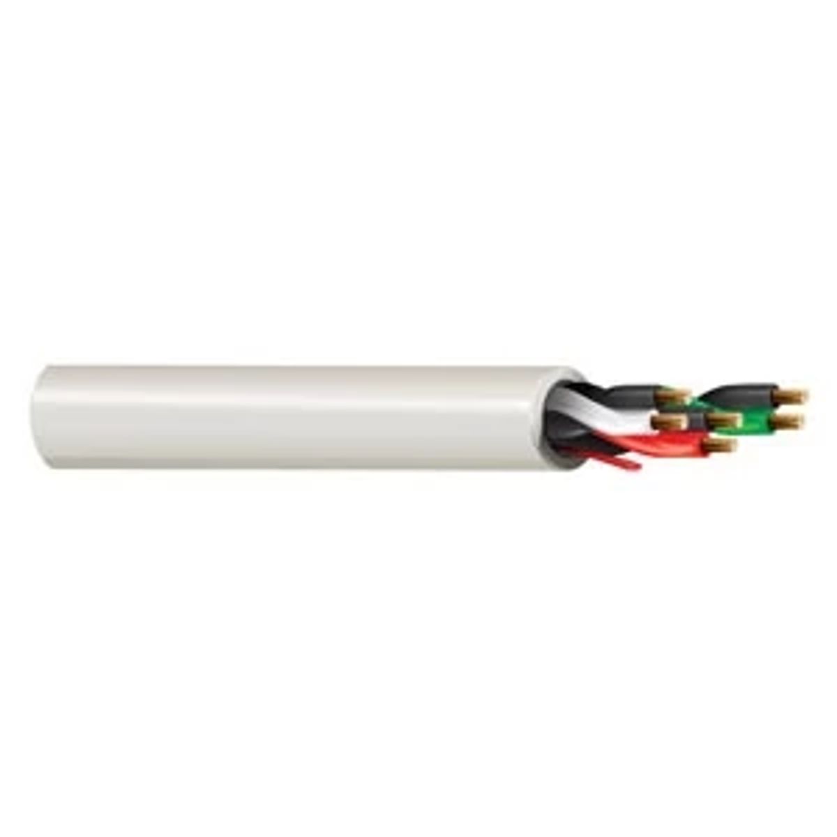 Belden 6542UE 8771000 | Security and Sound Cable, Low Smoke Polyvinyl Chloride, Natural, 1000 ft. 22 AWG, 6 Conductors