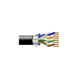 Belden 7929A 0105000 | 24 AWG 4 Pair Solid Bare Copper, Polyolefin Foil Shielded, PVC Jacket, Black, Category 5e CMR, 75°C