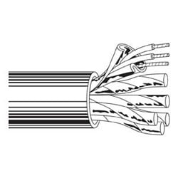 Belden 8777 060U500 | Multi-Conductor - Shielded Twisted Pair Cable 3 Shield Pr 22 Awg Pp Pvc Chrome