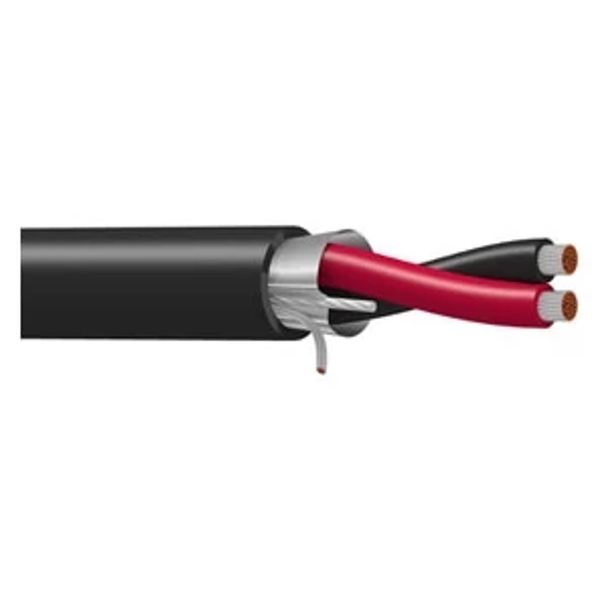 Belden 9314 0605000 | Instrumentation Cable, PVC Jacket, 2-Conductor, 14 AWG, Tinned Copper, Chrome, 5000 ft.