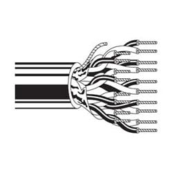 Belden 9504 060U1000 | Multi-Conductor - Computer Cable for EIA RS-232 Applications 4-Pair 24 AWG PVC FS PVC Chrome