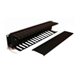 Belden 9512-1902 |  19" 2U Horizontal Rack Mount Cable Manager, With Finger Stock And Cover 3" X 3".