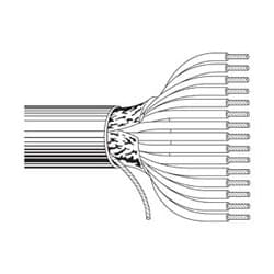 Belden ENT 9537 060U1000 | Multi-conductor - Computer Cable For Eia Rs-232 Applications 7 24 Awg Pvc Fs Pvc Chrome