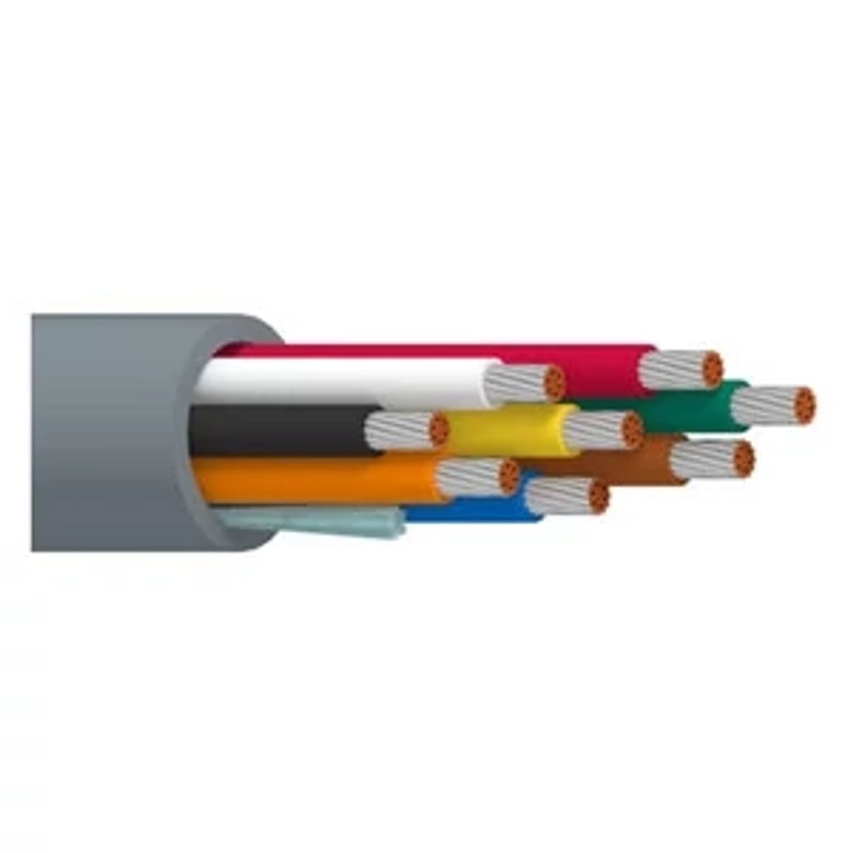 Belden 9721 060500 | Audio Control Cable, PVC, FPE, Non Plenum Cable, 16 AWG, 8 Conductor, Tinned Copper, 500 ft. L