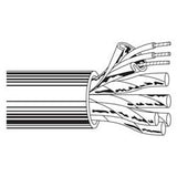 Belden 9776 0601000 | Audio/Control/Instrumentation Cable, 12 Shielded Pairs 18 AWG, PP/PVC Jacket, Chrome, 1000 ft