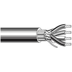 Belden 9931 0601000 | Multi-Conductor - Low-Capacitance Computer Cable for EIA RS-232/423 6 24 AWG FHDPE SH PVC Chrome