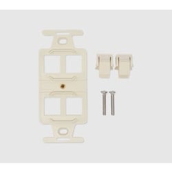 Belden A0409654 | Mdvo Deco Adapter, 3 Port, Flush Mount, Black, Includes #6-32 Screws, Use With Mdvo Inserts