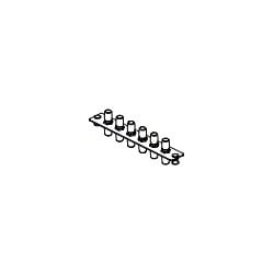 Belden AX100088 | Adapter Strip, Multimode, ST/ST Termination, 12 Fiber, Black