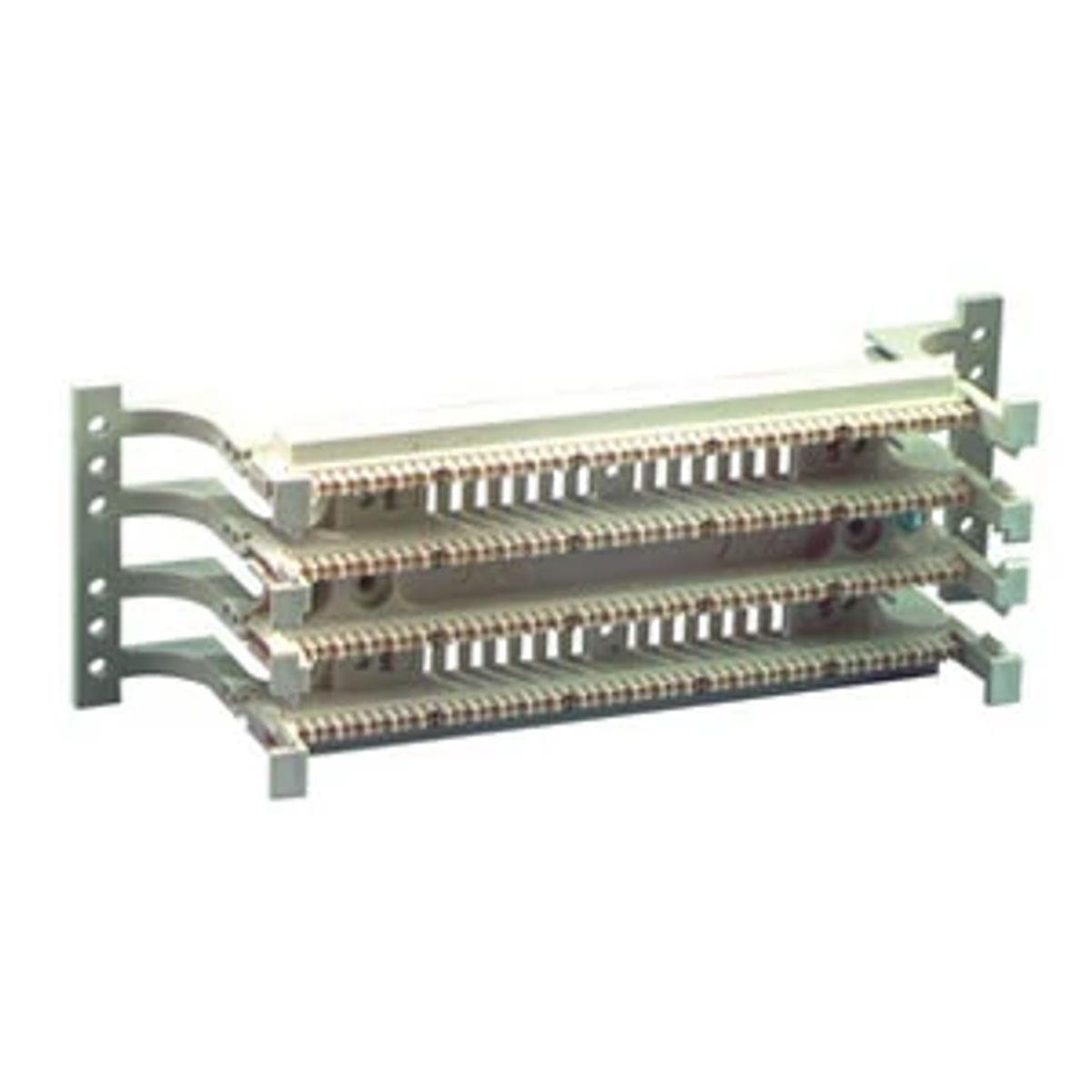 Belden AX100691-S | Wiring Block, Plastic, Almond, 3.61 H x 10.72 W x 3.47 D in.