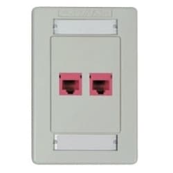 Belden ENT AX101435 | Interface Plates 4 Port Single Gang Flush