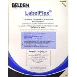 Belden AX101556 |  Label Pack For Cable Label, Print Area 0.98X0.78, 24 Per Sheet, 25 Sheets Per Pack