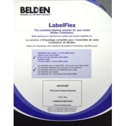 Belden AX101557 |  Label Pack For 110 Xc Labels, Grey, 5 Sheets Per Pack, 18 Per Sheet