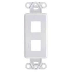Belden AX106573-BK | Key Connect, Deco Adapter, Plastic, 2 Port, Cat 6+/Cat 5e, Black, 163.38 H x 55.11 W x 17.32 D in.