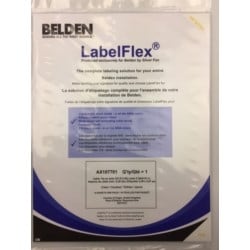 Belden AX107701 | Label Pack For Cable Tie-On (Min Od 0.39), Yellow, Print Area 2.36X0.51, 48 Per Sheet, 10 Sheets Per Pack