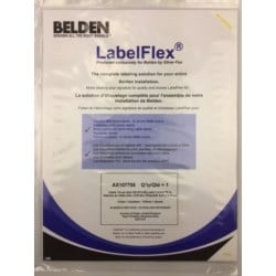 Belden AX107705 | Label Pack For Cable Tie-On (Min Od 0.39), White, Print Area 3.54"X0.79", 22 Per Sheet, 10 Sheets Per Pack