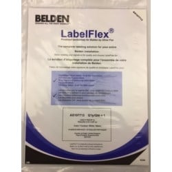 Belden AX107713 | Label Pack, 2.16X0.87, White, 30 Per Sheet, 10 Sheets Per Pack