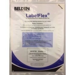 Belden AX107720 | Label Pack For Cable Label (0.39 Od), White, Print Area 1.97X0.75, 16 Per Sheet, 25 Sheets Per Pack