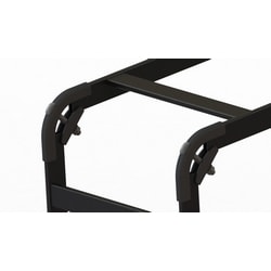 Belden ENT BLRSK314-90B | Runway-splice Kit, 90 Degrees, Black, Contains: 2 Outside Clamps, 2 Inside Edge Clamps, 2 Trimmed Round Head Square Neck Bolts