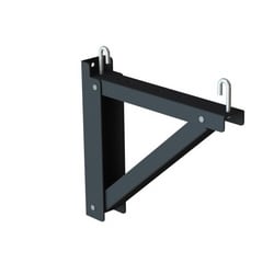 Belden ENT BLTSB746-24B | Triangular Support Bracket, Steel, 24 Width, Black, Contains: 1 Vertical Wall-mounting Bracket, 1 Runway Support Channel
