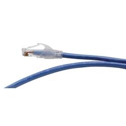 Belden C601106055 | Cat6+ Patch Cord, 4-Pair 24 AWG Solid, Bonded-Pair, T568A/B, CMR, 55 ft, Blue
