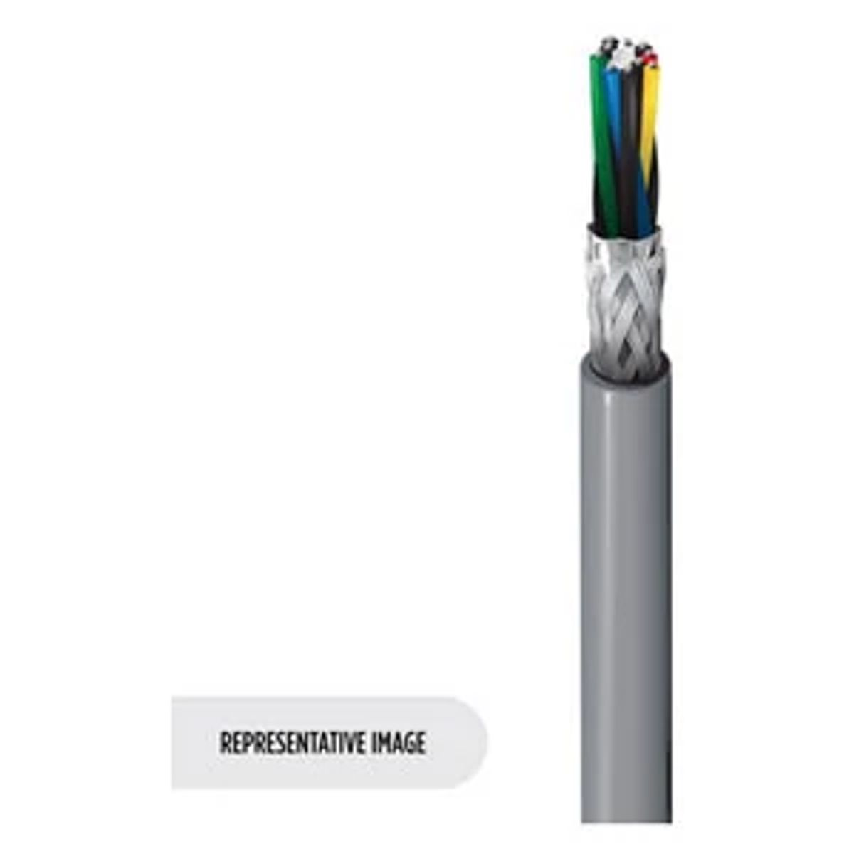 Belden 8105 0601000 | 8105 Series, Multi-Conductor Cable, Polyvinyl Chloride, 24 AWG, 300V, 1000 ft., Chrome