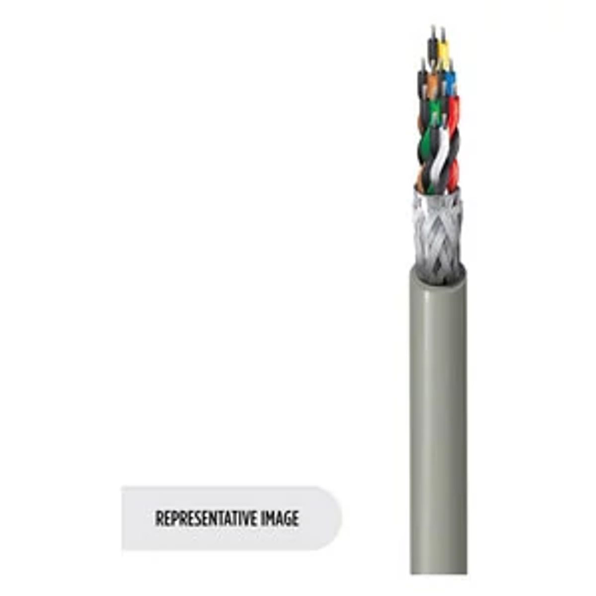 Belden 8106 060500 | 8106 Series, Multi-Conductor Cable, Polyvinyl Chloride, 24 AWG, 300V, 500 ft., Chrome