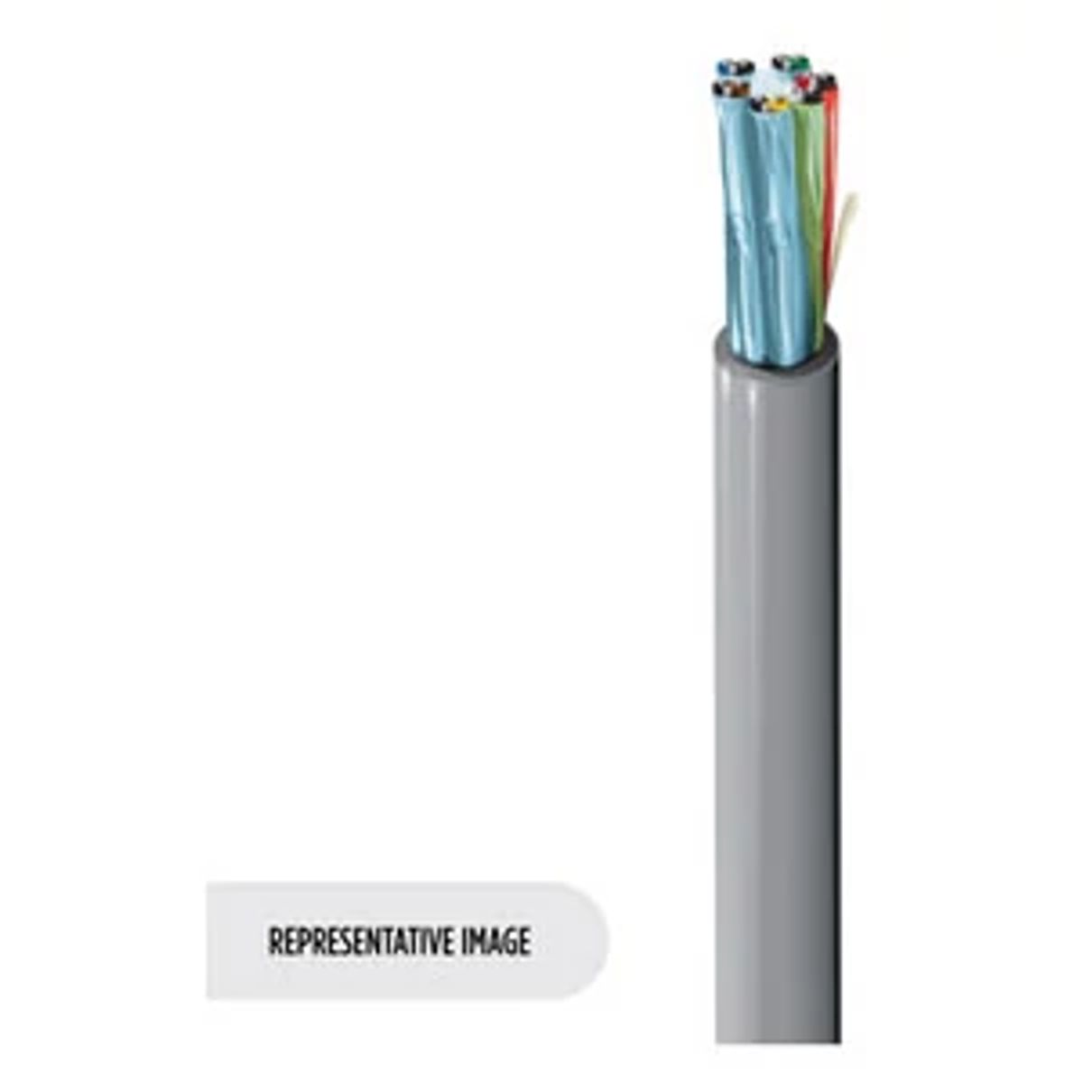 Belden 8778 060100 | Multi-Conductor Cable, Tinned Copper, 22 AWG, Polyvinyl Chloride Jacket, 12-Conductor, Non-Plenum, 100 ft., Chrome