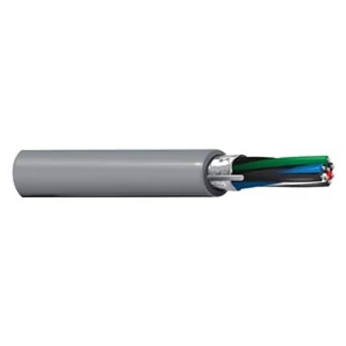 Belden 9504 0601000 | Four-Conductor Shielded Cable, 24/8, Non-Plenum, 1000 ft.