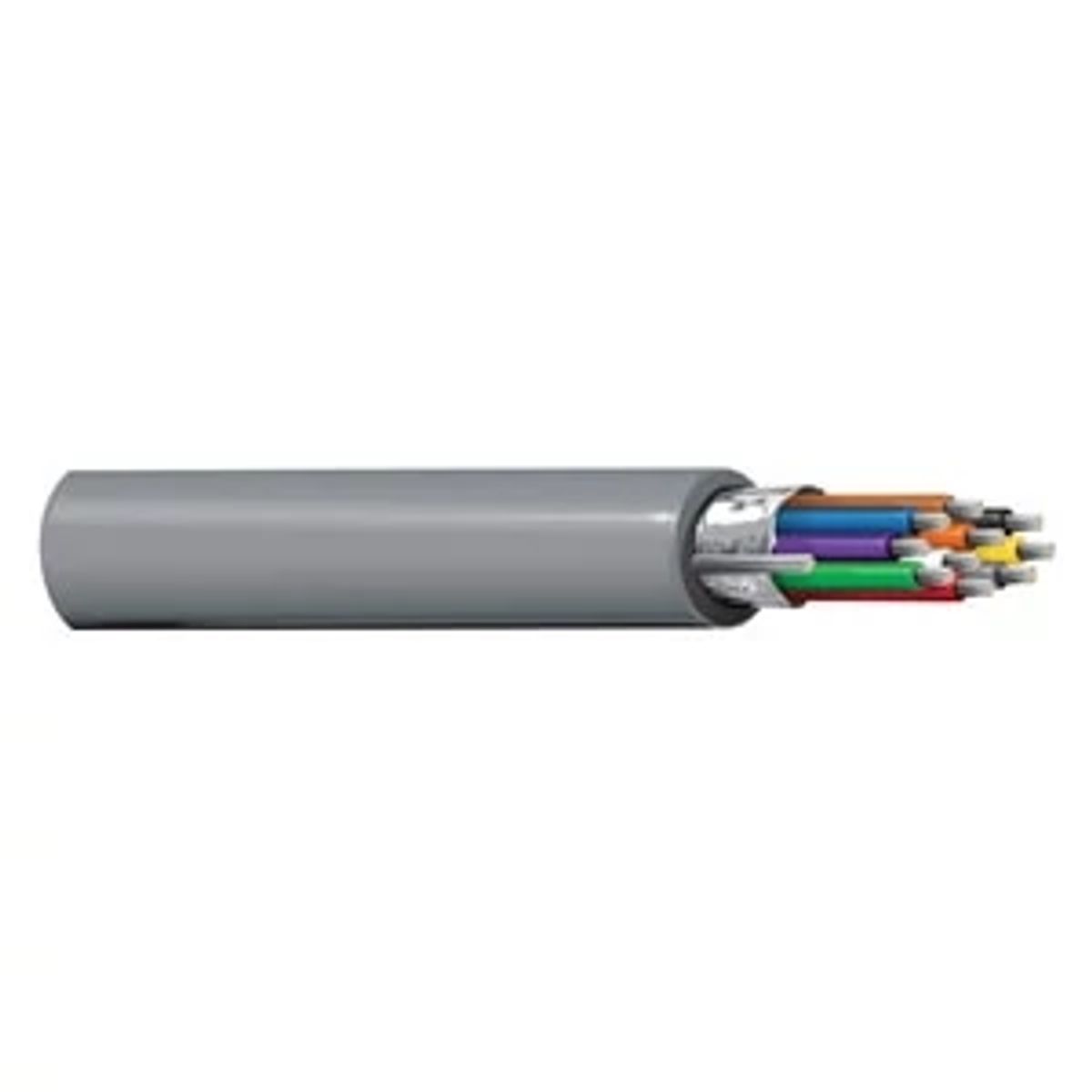 Belden 9540 060100 | Network Cable, Aluminium Foil Polyester Tape, PVC, S-R PVC, Non Plenum Cable, 24 AWG, 10 Conductor, Tinned Copper, 100 ft. L