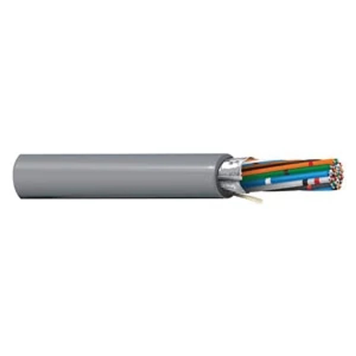 Belden 9542 060500 | 9542 Series, Multi-Conductor Cable, 20-Conductor, Polyvinyl Chloride Insulation, 24 AWG, Tinned Copper, Chrome, 500 ft.