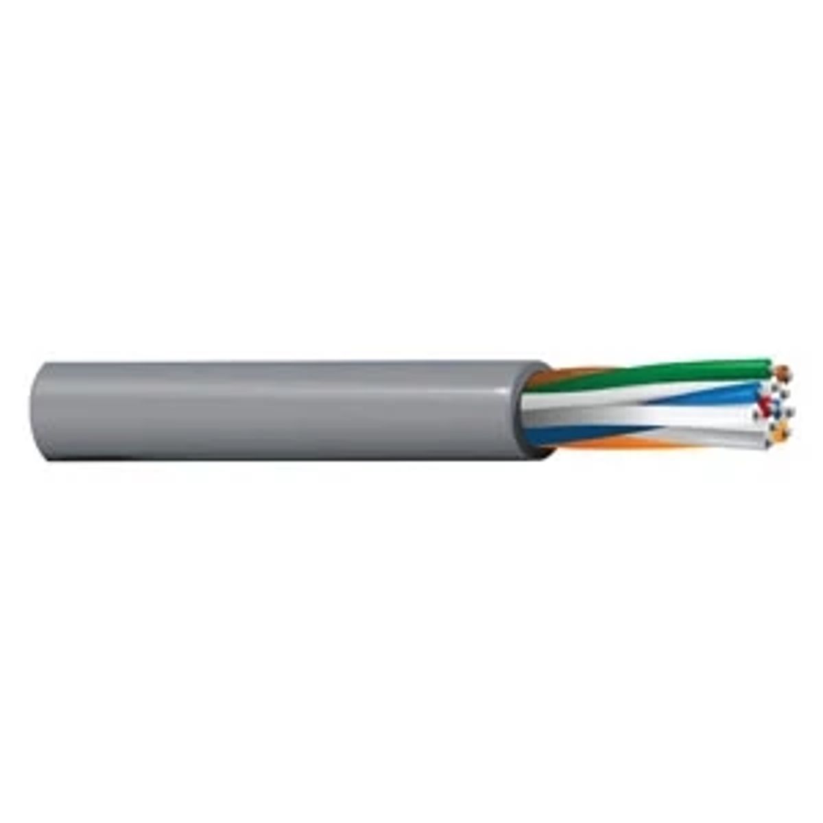 Belden 9566 0601000 | 9566 Series, Unshielded Multi-Conductor Cable, PVC, Non-Plenum, 24 AWG, 12-Conductor, Chrome, 1000 ft. Reel