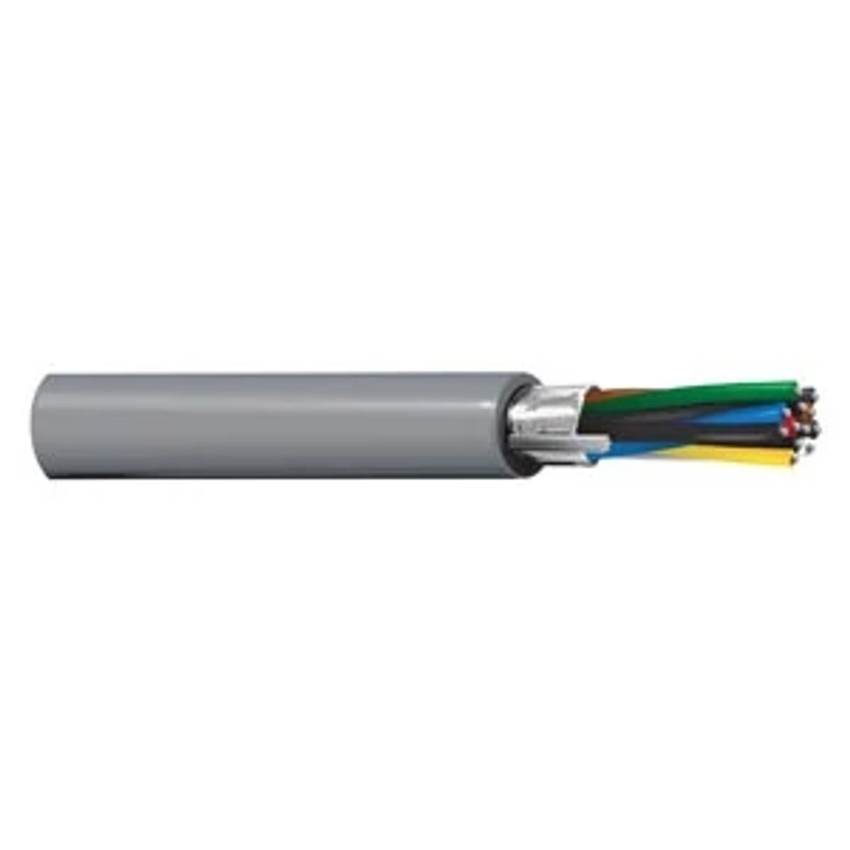 Belden 9682 060500 | 9682 Series, Multi-Conductor Cable, 12-Conductor, Polyethylene Insulation, 24 AWG, Tinned Copper, Chrome, 500 ft.