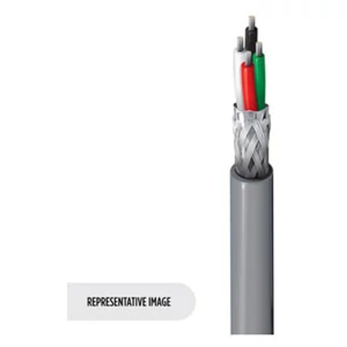 Belden 9927 0601000 | 9927 Series, Computer Cable, 4-Conductor, 24 AWG, Tinned Copper, PVC Jacket, Chrome, 1000 ft.