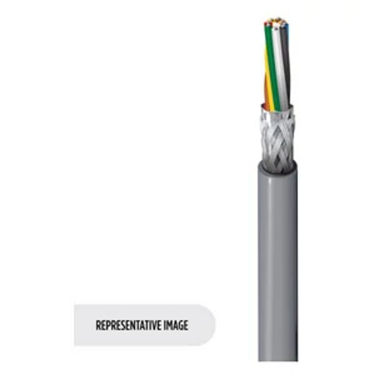 Belden 9933 0601000 | 9933 Series, Computer Cable, 8-Conductor, 24 AWG, Tinned Copper, PVC Jacket, Chrome, 1000 ft.