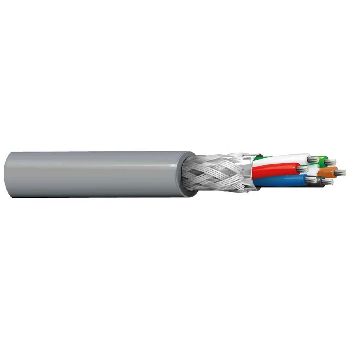 Belden 9942 060500 | 9942 Series, Computer Cable, 6-Conductor, 22 AWG, Tinned Copper, PVC Jacket, Chrome, 500 ft.