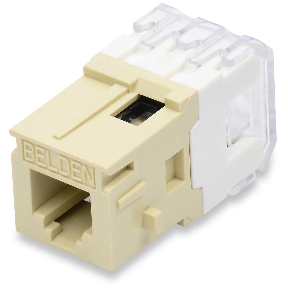 Belden AX101034 | MDVO USOC Modular Jack, Almond