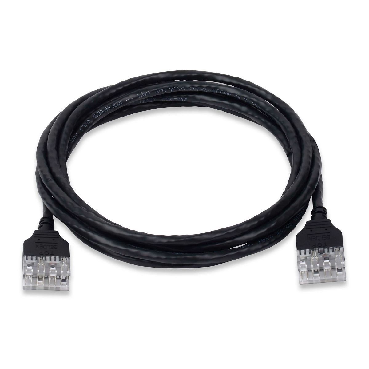 Belden AX101958 | Cat 6, Cable Assembly, PVC, 4-Pair, 24 AWG Solid, UTP, Bix to Modular, 6 ft. Black