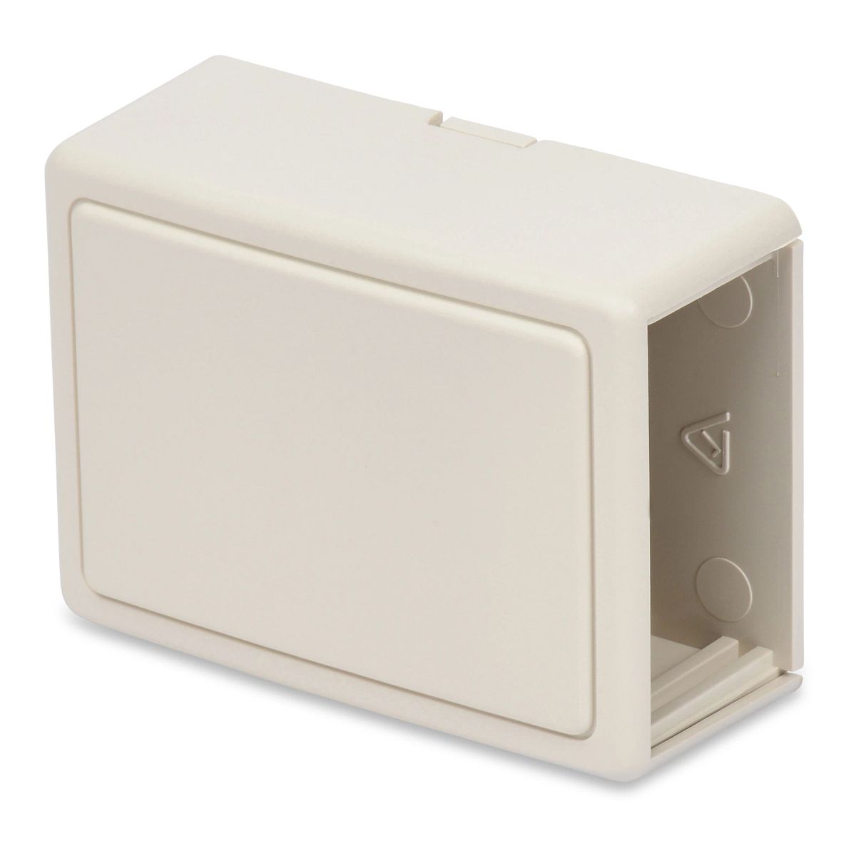 Belden AX102590 | MDVO Side Entry Box, FlushMount, 2 Port, Ivory, 1 per Package, 2.75 x 2 x 1.11 in.