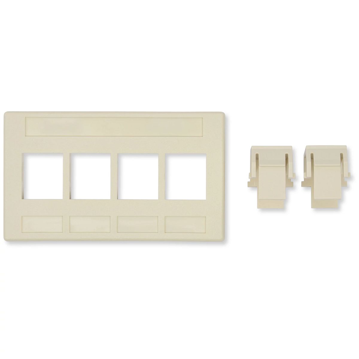 Belden AX102900 | Key Connect Modular Furniture Adapter, 4-Port, Electrical White