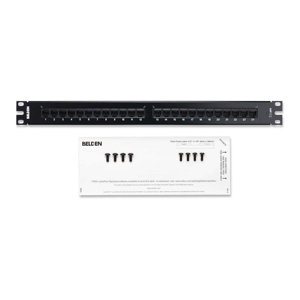 Belden AX103260 | Cat 5e HD-BIX Copper Patch Panel
